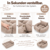 3in1 Hundekissen Hundematte verstellbar waschbar leicht 4 Größen 6 Farben - Thumbnail Image 3