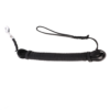 Extra-long 10-meter leather dog leash with braided handle.