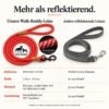 Reflektionsleine© mit Handschlaufe und veganem Leder in 4 Farben und Varianten - Thumbnail Image 3