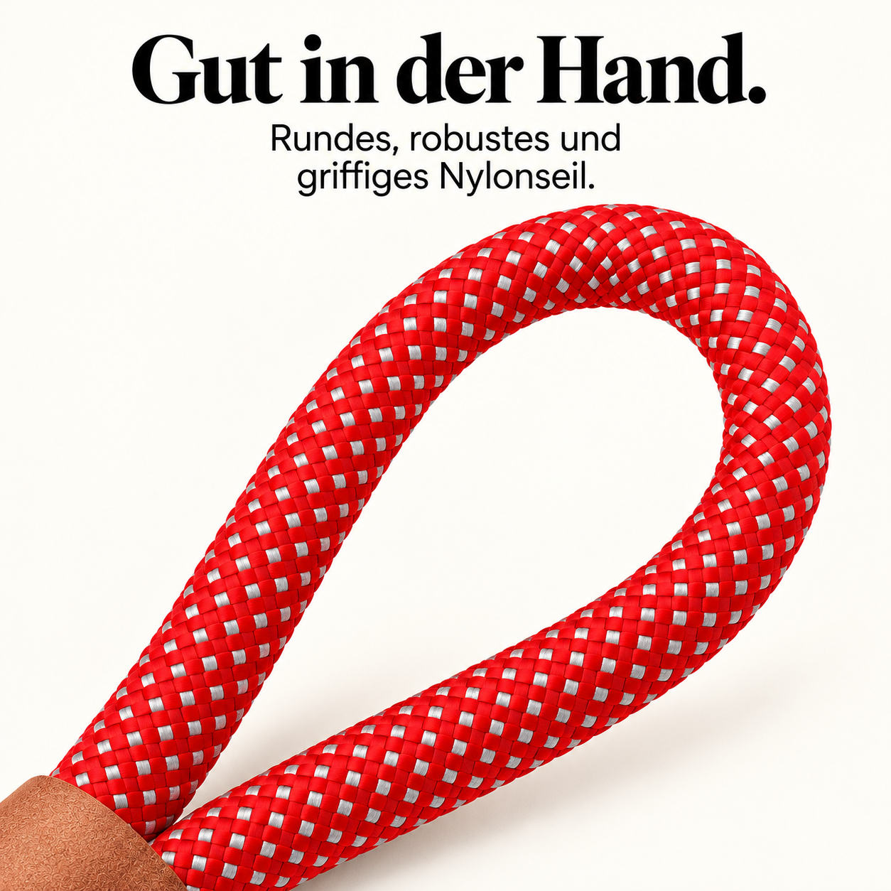 Reflektionsleine© mit Handschlaufe und veganem Leder in 4 Farben und Varianten – Bild 8