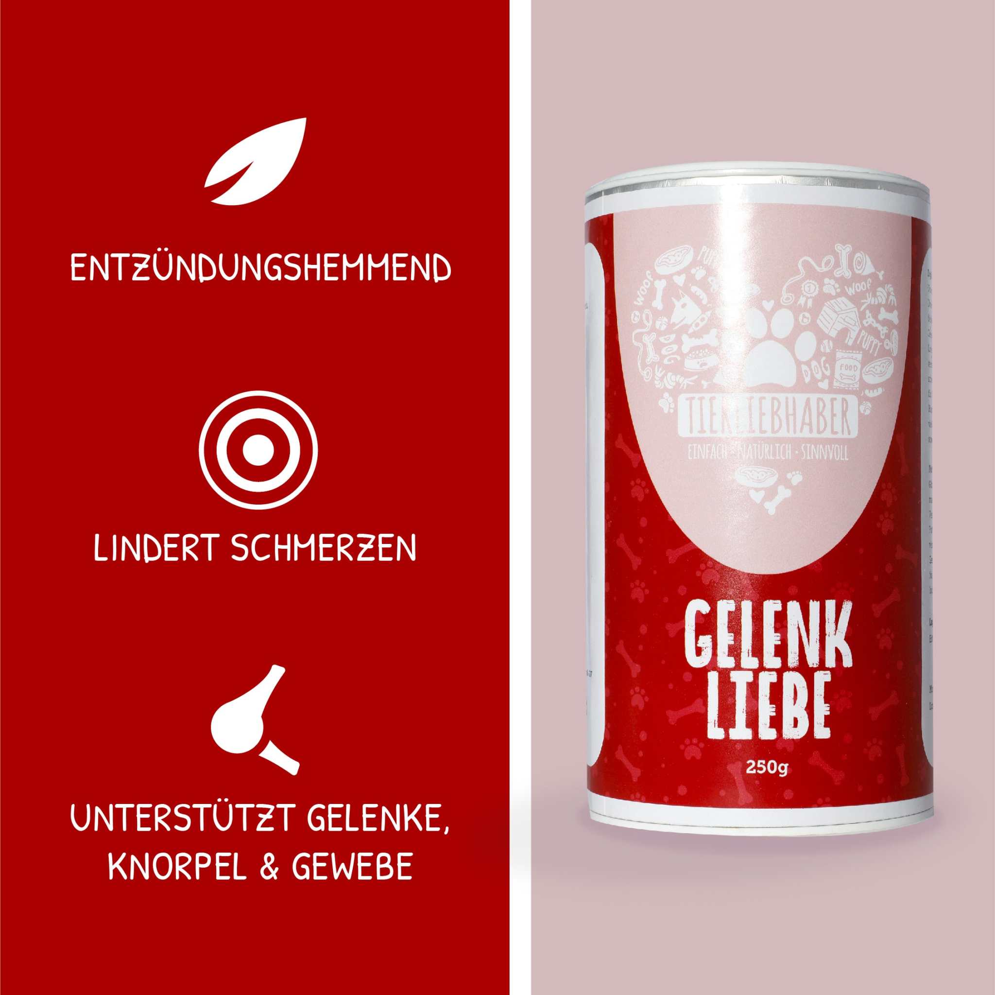 Gelenk Liebe Pulver für den Bewegungsapparat von Tierliebhaber Vorteile
